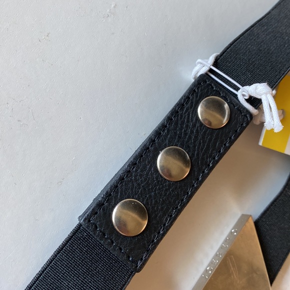 Iceberg Belt In Elastic Leather Trim and Gold Hardware Buckle with Logo - 70 / S - Picture 5 of 10